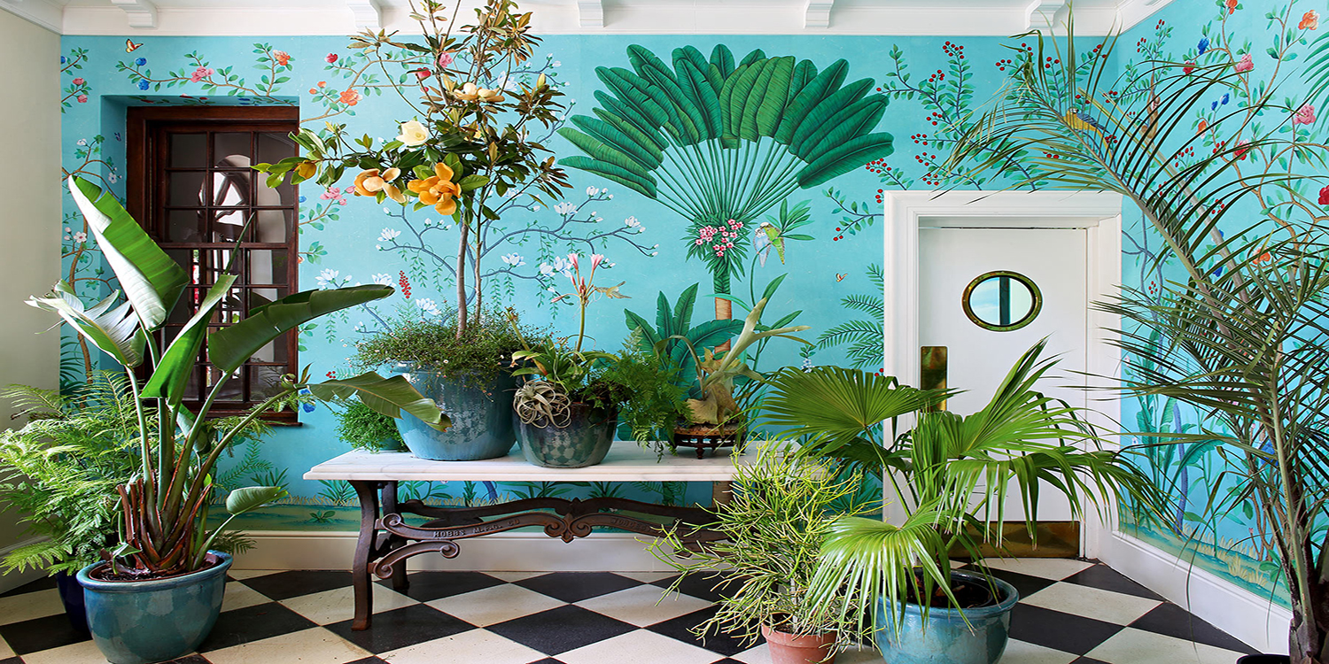 Обои ручная роспись Amazonia Blue - фото №1