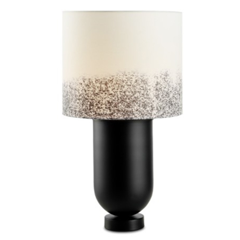 Настольная лампа Adeline Black Table Lamp Черный Белый в Новосибирске | Loft Concept 