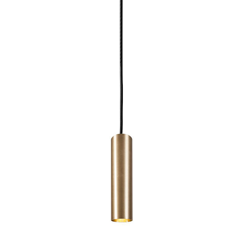 Подвесной светильник Luis Trumpet Tube Brass Lamp 25 Латунь в Новосибирске | Loft Concept 