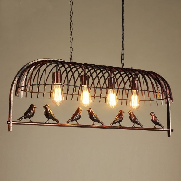 Люстра Bird Trough Pendant Коричневый в Новосибирске | Loft Concept 