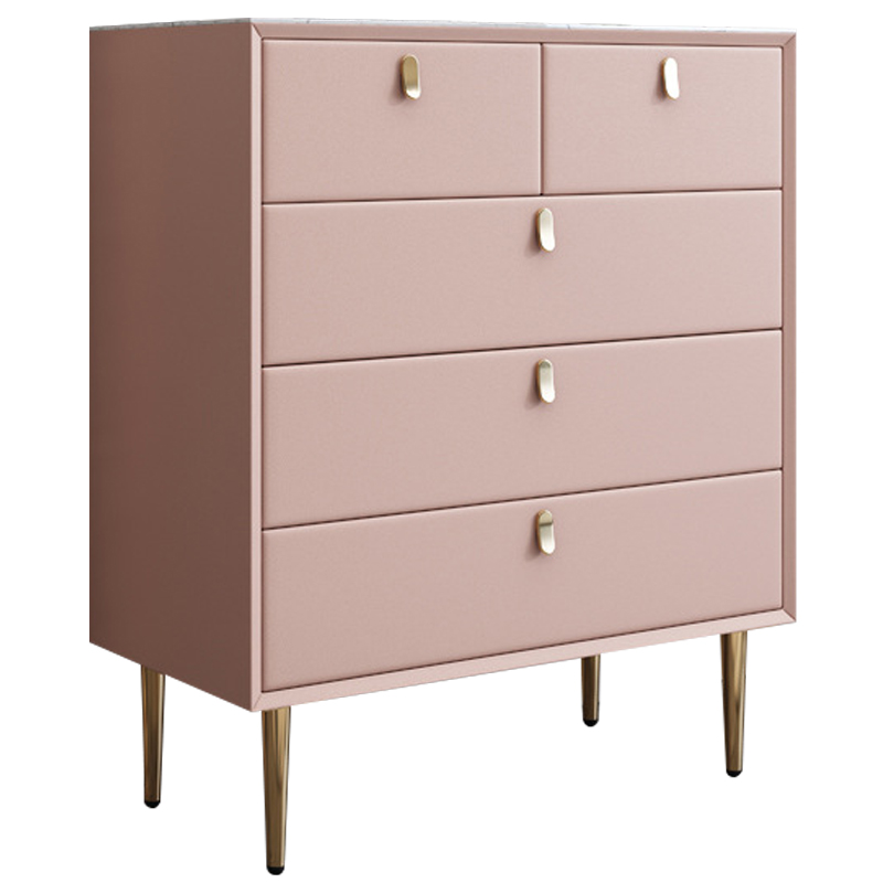 Комод Olson Leather Chest of Drawers 80 Белый Оранжевый Синий Бежевый Светло-серый Розовый в Новосибирске | Loft Concept 