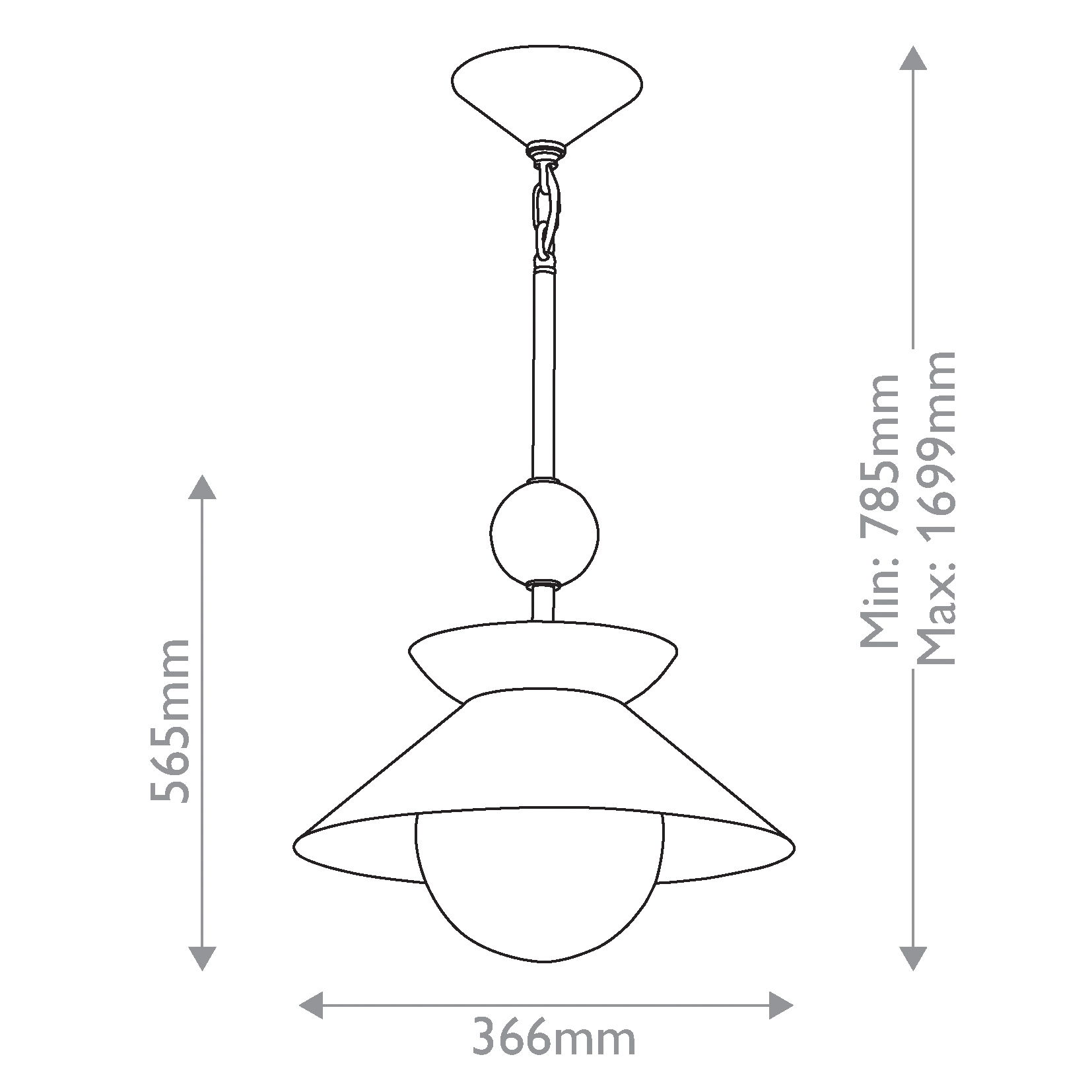 Подвесной светильник латунного цвета с конусовидным белым плафоном Quintiesse в Новосибирске