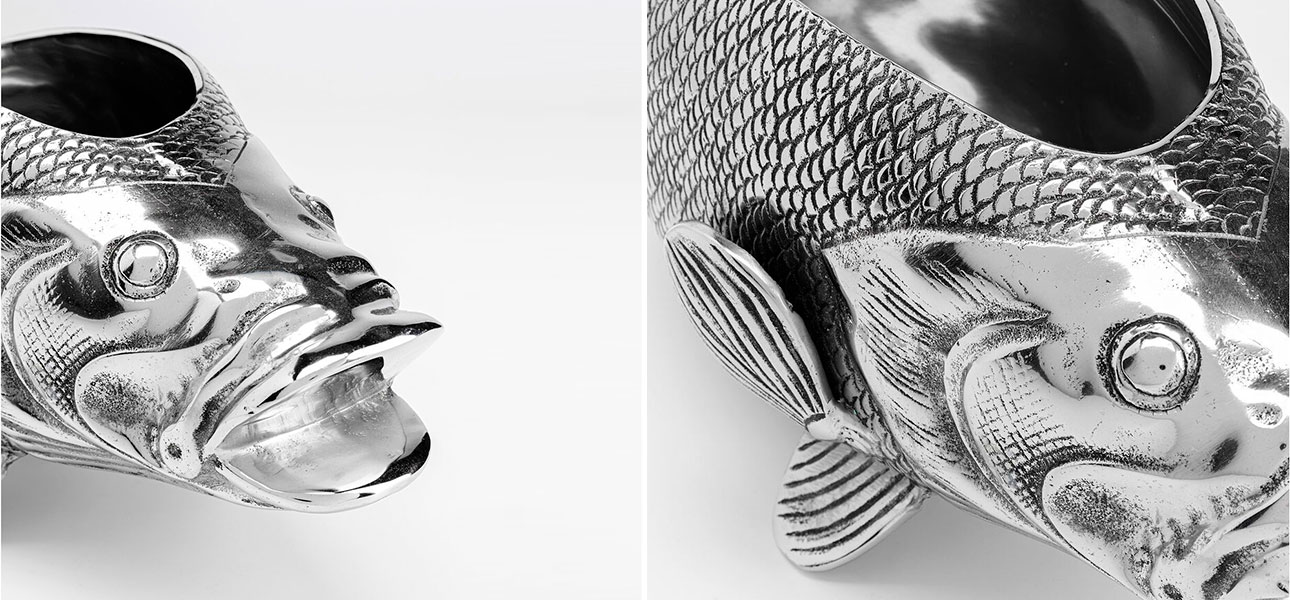 Чаша серебряная Рыбка Silver Fish - фото №1