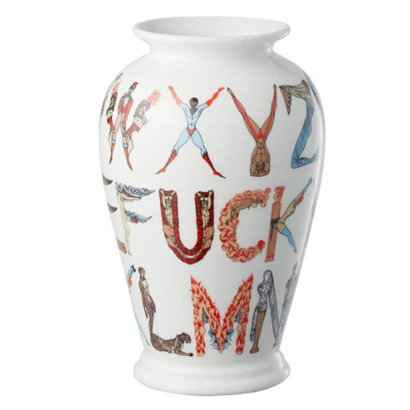 Ваза Supreme Alphabet Vase Белый Мульти в Новосибирске | Loft Concept 