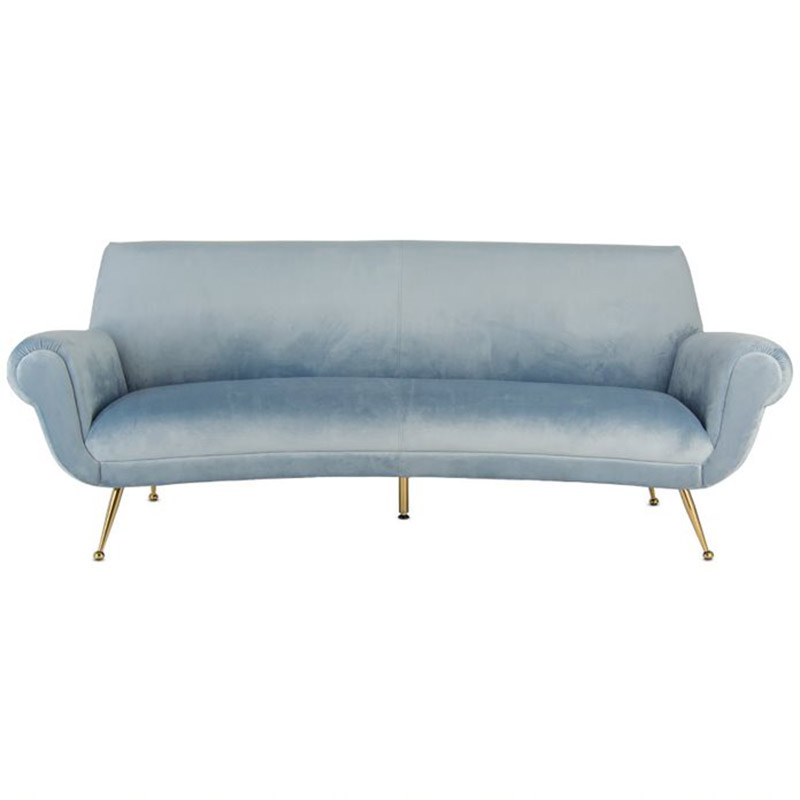 Диван Gigi Radice Lounge Sofa light blue Серо-голубой в Новосибирске | Loft Concept 