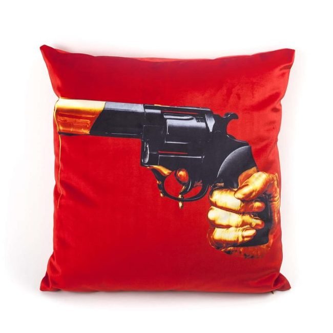 Подушка Seletti Cushion  Revolver Toiletpaper Красный в Новосибирске | Loft Concept 