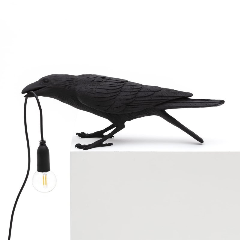 Настольная лампа Seletti Bird Lamp Black  Playing Черный в Новосибирске | Loft Concept 