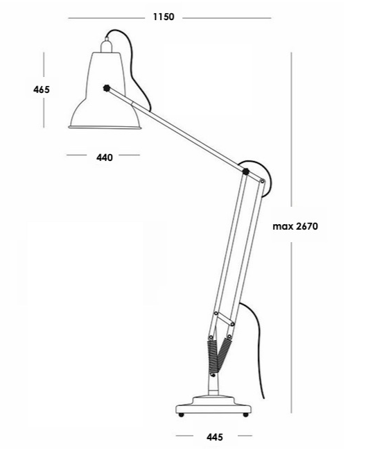 Напольная лампа Anglepoise Giant 1227 Floor Lamp в Новосибирске