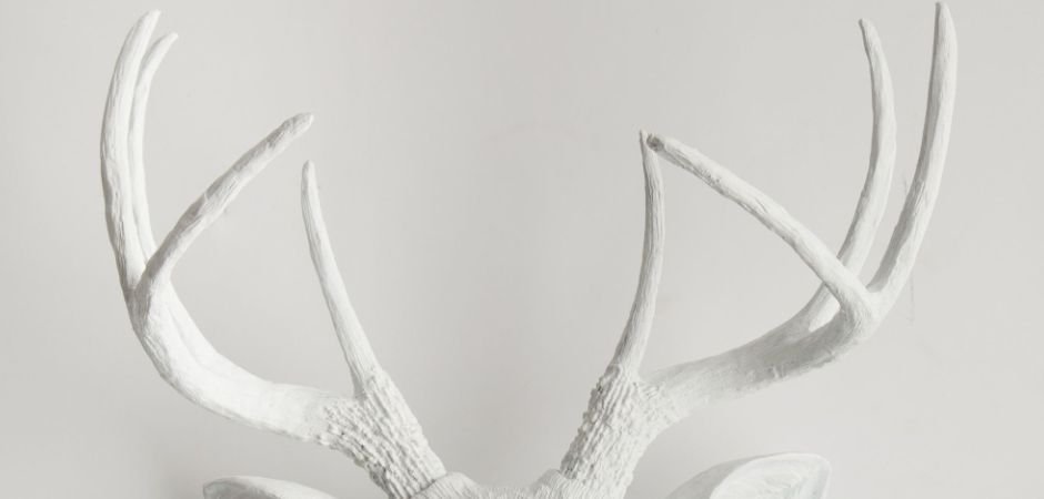 Голова оленя - Белая - фото №2