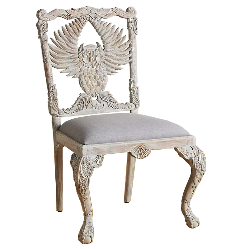 Стул Handcarved Menagerie Owl Dining Chair Светлый дуб в Новосибирске | Loft Concept 