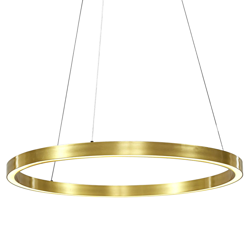 Люстра Ring Gold Horizontal Chandelier Золотой в Новосибирске | Loft Concept 