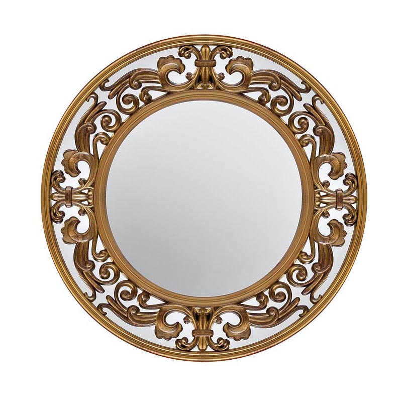 Зеркало Gold Round Mirror Золотой в Новосибирске | Loft Concept 