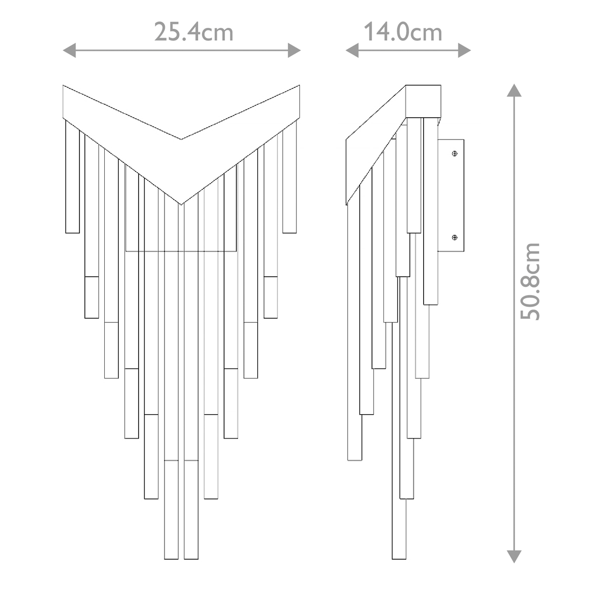 Бра с длинными прозрачными трубками Eurofase в Новосибирске