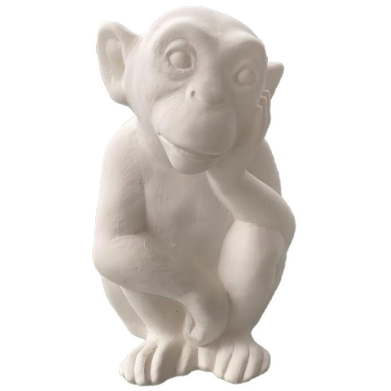 Статуэтка Abhika Monkey Bisc. Statuette Белый в Новосибирске | Loft Concept 