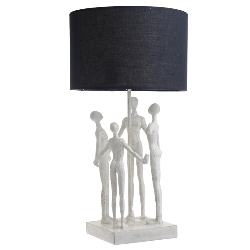 Настольная лампа Holding Hands Table lamp Белый Черный в Новосибирске | Loft Concept 