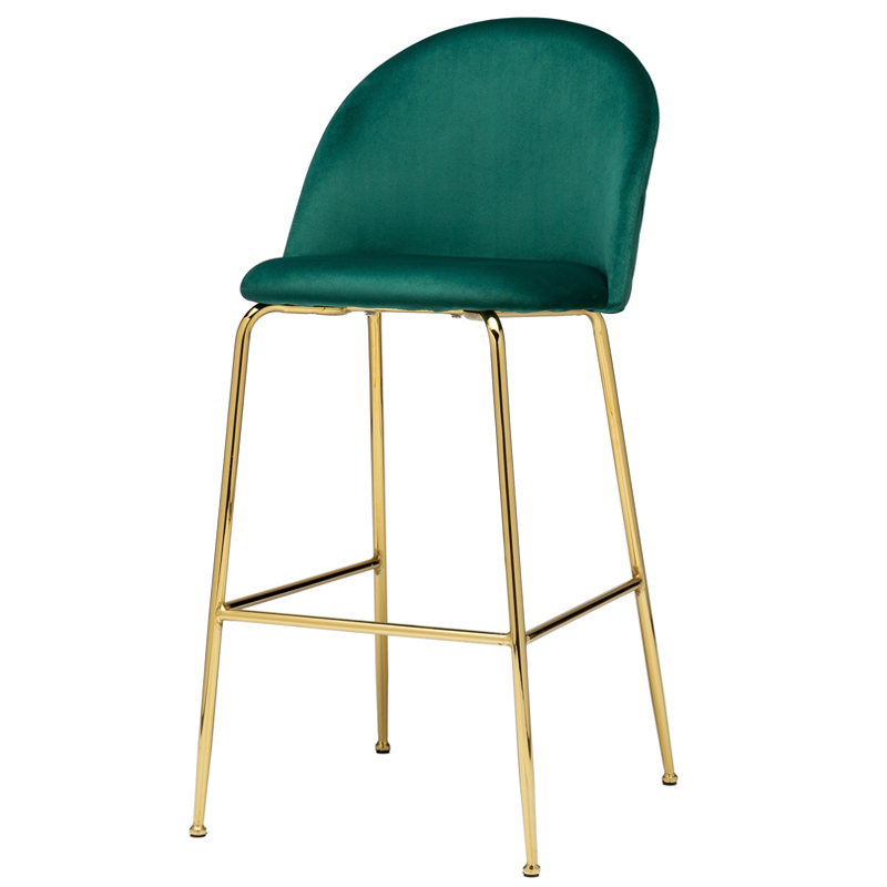 Барный стул Vendramin Bar Stool green Зеленый Глянцевое золото в Новосибирске | Loft Concept 