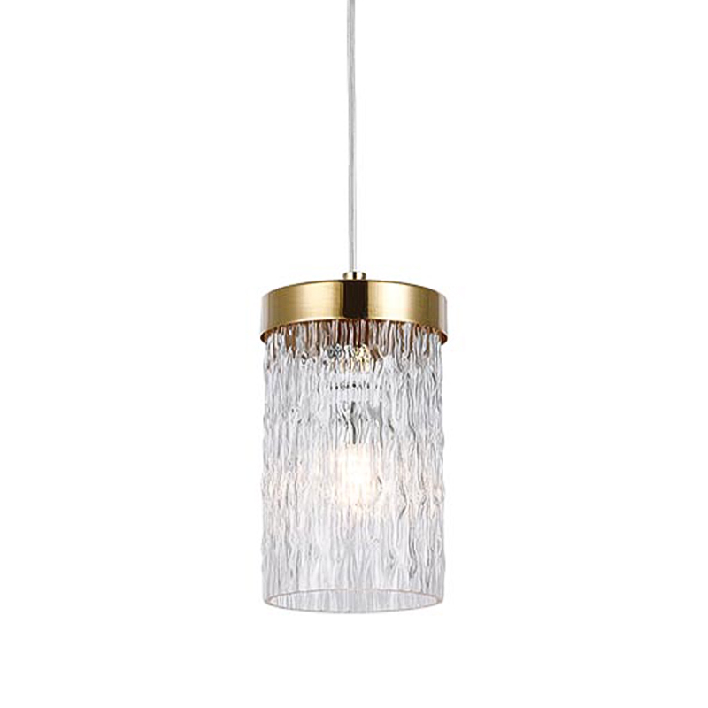 Подвесной светильник Estebe Gold Glass Hanging Lamp Золотой Прозрачный в Новосибирске | Loft Concept 