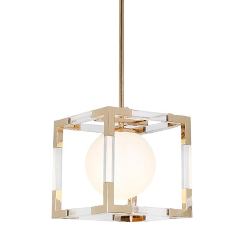 Подвесной светильник Dunvel Hanging lamp Белый Золотой в Новосибирске | Loft Concept 