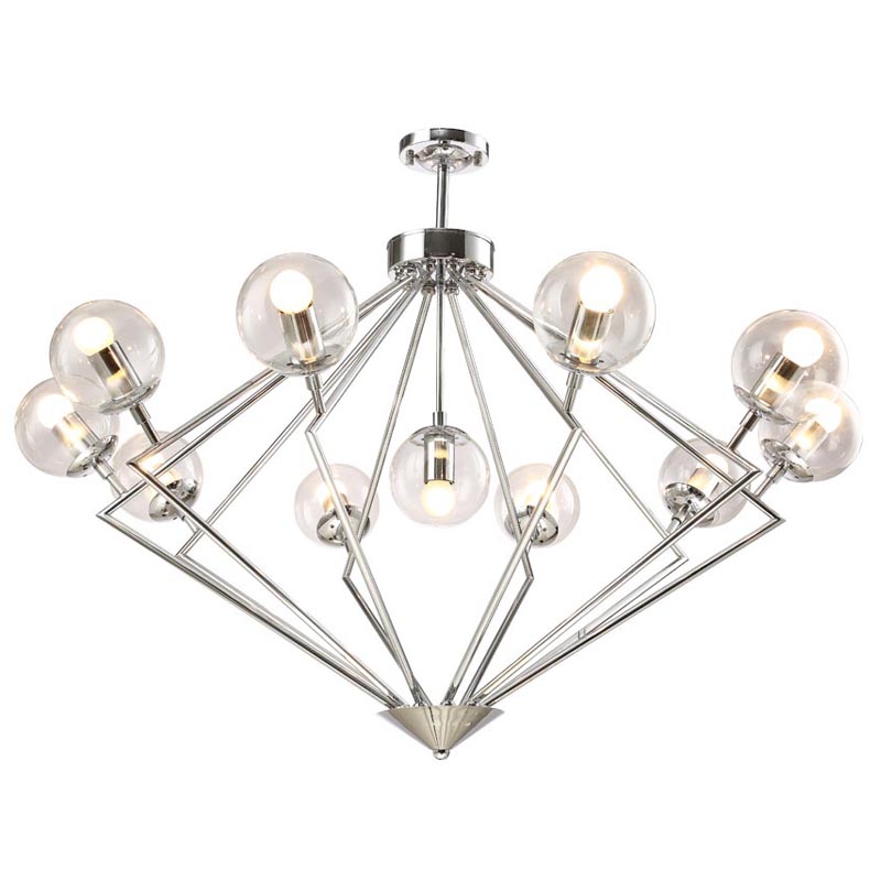 Люстра Liebaud Chandelier 11 lamp Хром в Новосибирске | Loft Concept 