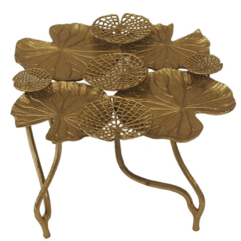 Кофейный стол Water Lily Leaves Table Золотой в Новосибирске | Loft Concept 