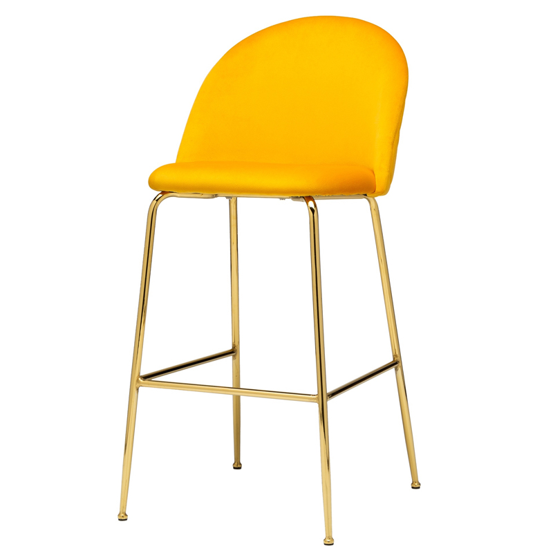 Барный стул Vendramin Bar Stool yellow Желтый Глянцевое золото в Новосибирске | Loft Concept 