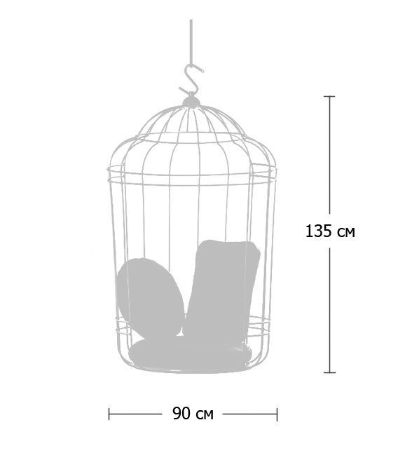 Подвесное кресло "клетка" Swing chair Cage в Новосибирске