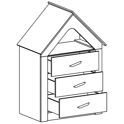 Комод в детскую Tiny Town Chest of Drawers в Новосибирске