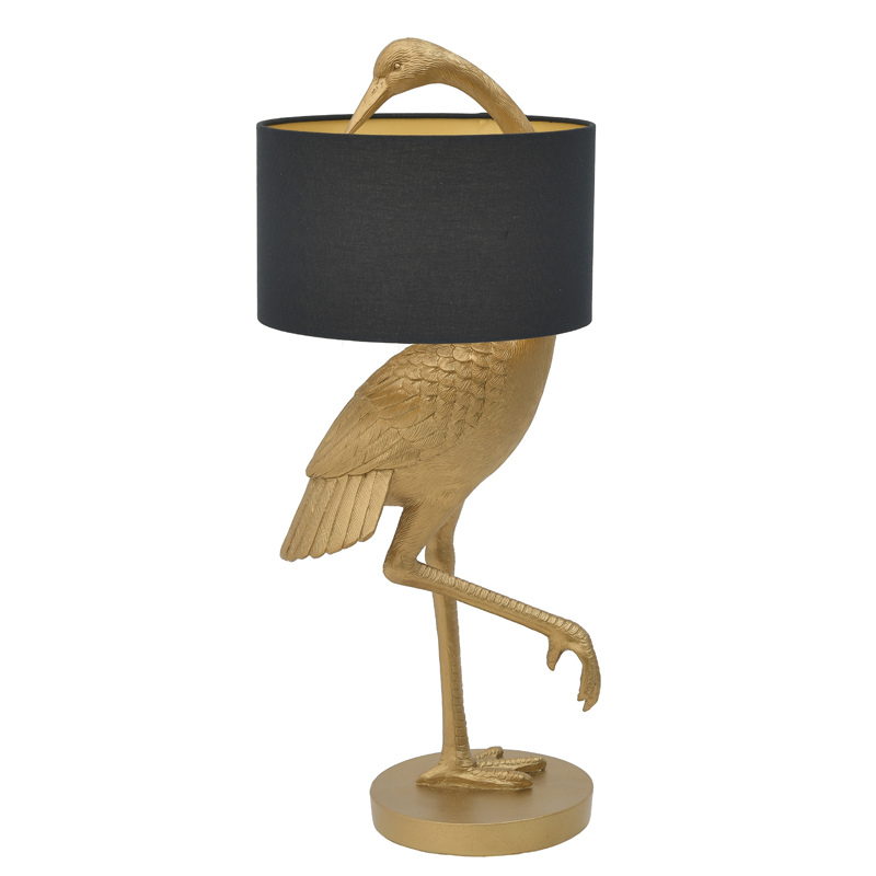 Настольная лампа Golden Stork Table lamp Золотой Черный в Новосибирске | Loft Concept 