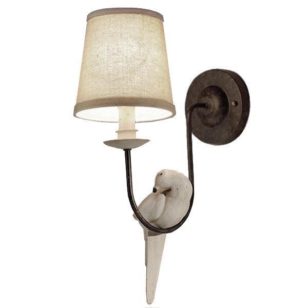 Бра Norman Bird Wall Lamp One II ivory ( слоновая кость ) в Новосибирске | Loft Concept 