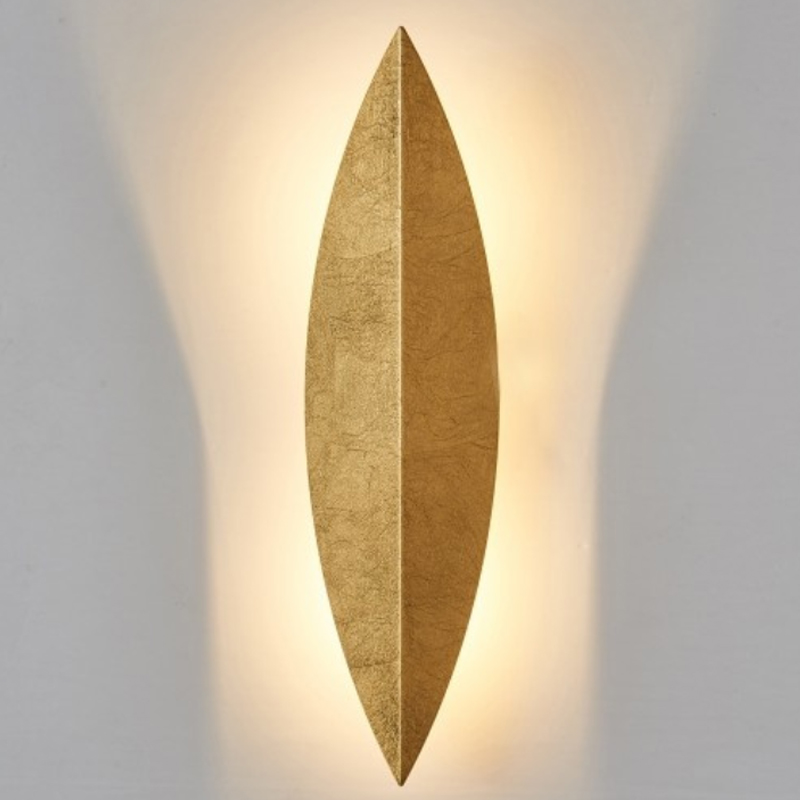 Art Deco Leaf Wall Lamp Gold Золотой в Новосибирске | Loft Concept 