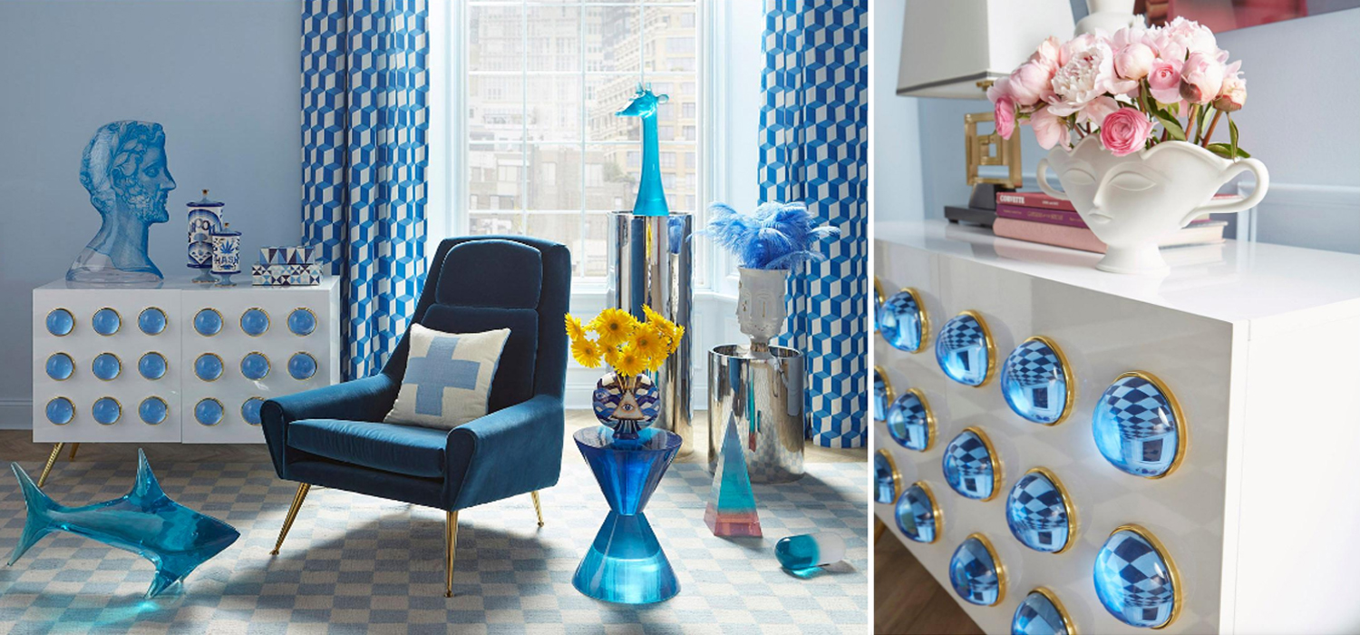 Буфет Jonathan Adler Globo Lucite Cabochon Cabinet - фото