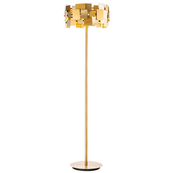 Торшер Gold Plate Floor Lamp  в Новосибирске | Loft Concept 