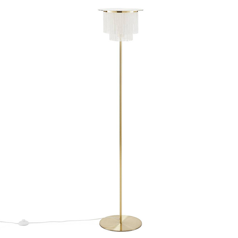 Торшер Houtique Floor lamp Cream Кремовый Латунь в Новосибирске | Loft Concept 