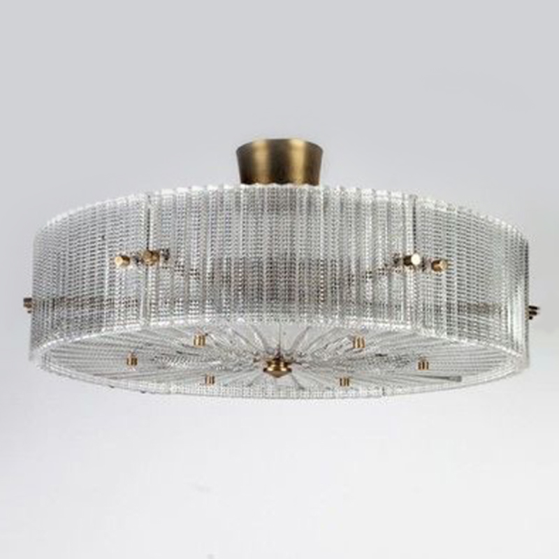 Потолочный светильник Cillian Ceiling Lamp Латунь Прозрачный в Новосибирске | Loft Concept 