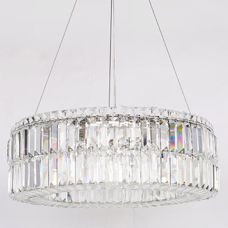 Люстра Darleen Crystal Nickel Chandelier 12 Никель Прозрачный (Transparent) в Новосибирске | Loft Concept 