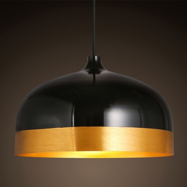 Подвесной светильник Cone Lux Pendant Black Черный Глянцевое золото в Новосибирске | Loft Concept 