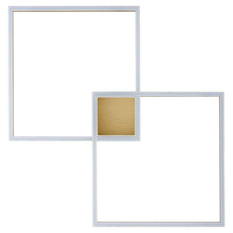 Потолочный светильник Squares Geometrical Shape Ceiling Light Золотой Белый в Новосибирске | Loft Concept 