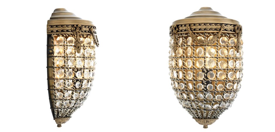 Бра Eichholtz Wall Lamp Emperor Brass - Loft-Concept в Новосибирске