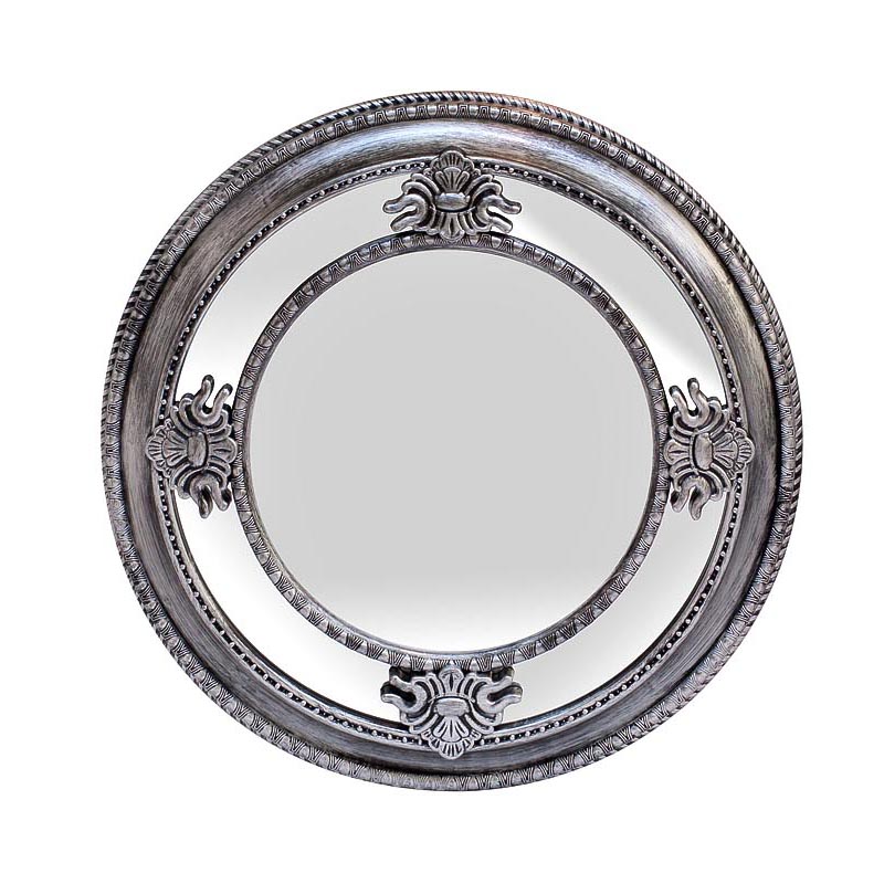 Зеркало Silver Round Mirror Серебряный в Новосибирске | Loft Concept 