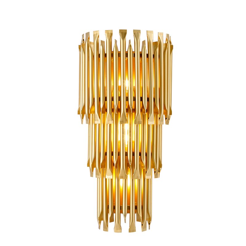 Бра MATHENY III WALL LAMP by DELIGHTFULL Gold Глянцевое золото матовое золото в Новосибирске | Loft Concept 