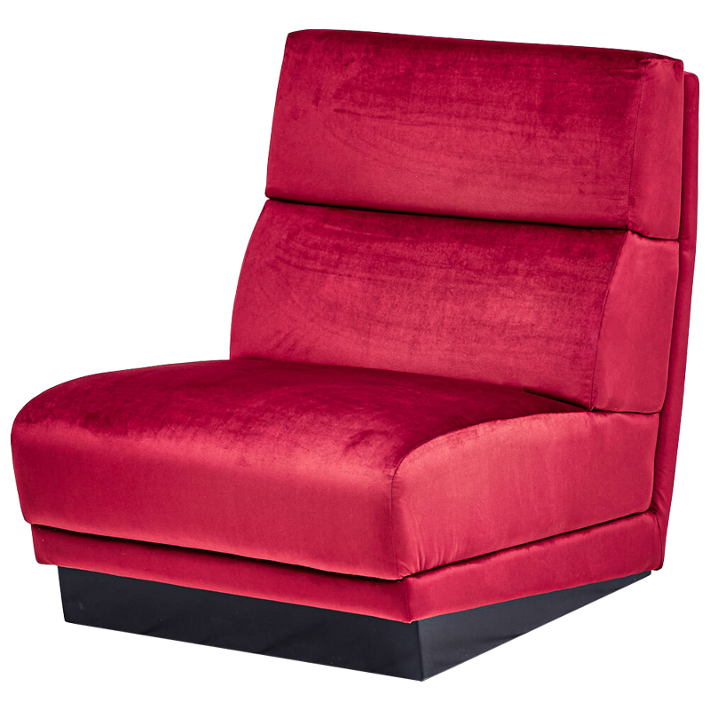 Кресло Berkeley Chair Crimson Малиновый (Crimson) Черный в Новосибирске | Loft Concept 