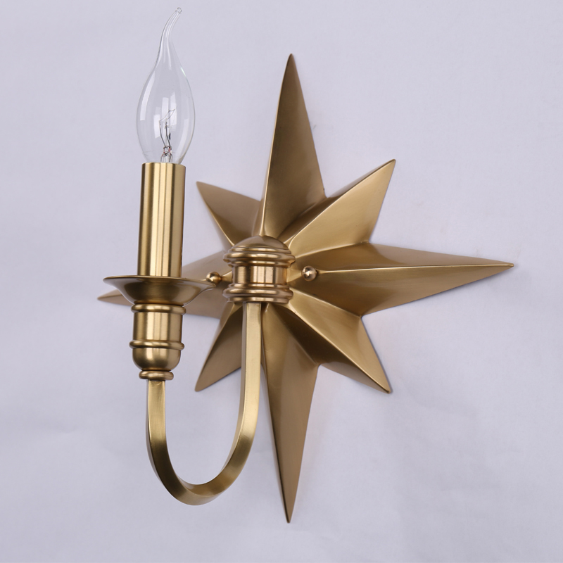 Бра Base Star Wall lamp Single Латунь в Новосибирске | Loft Concept 