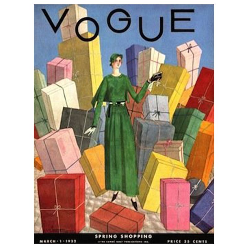 Постер Vogue Cover 1932 March  в Новосибирске | Loft Concept 