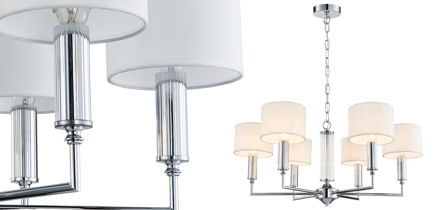 Люстра Laurent Chandelier white 66 - фото