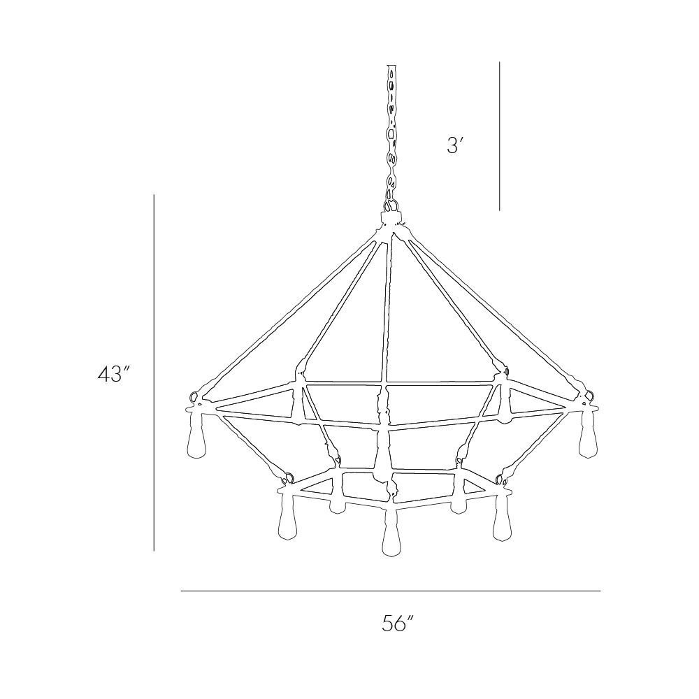 Люстра Arteriors MCINTYRE TWO TIERED CHANDELIER в Новосибирске