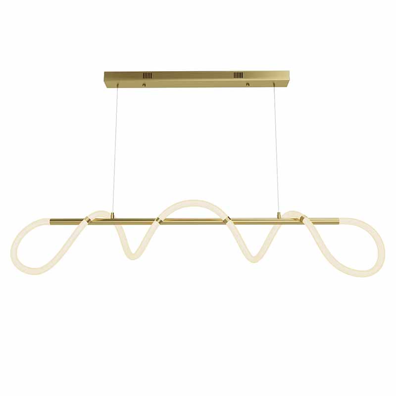 Люстра Luke Lampco Tracer Chandelier Gold Line Белый Золотой в Новосибирске | Loft Concept 