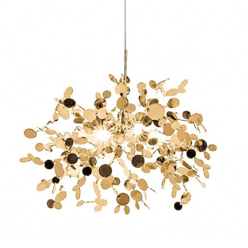 Люстра Terzani Argent Suspension Gold Pendant Lamp 40 Золотой в Новосибирске | Loft Concept 