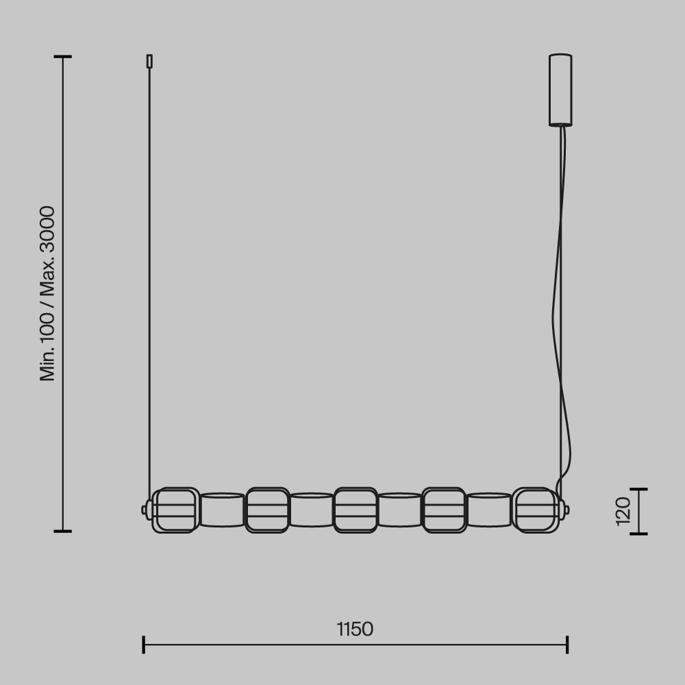 Подвесной светильник Ritmo 3000К 22Вт в Новосибирске