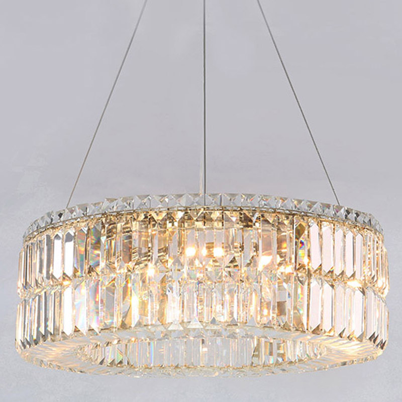 Люстра Darleen Crystal Gold Chandelier 12 Золотой Прозрачный (Transparent) в Новосибирске | Loft Concept 