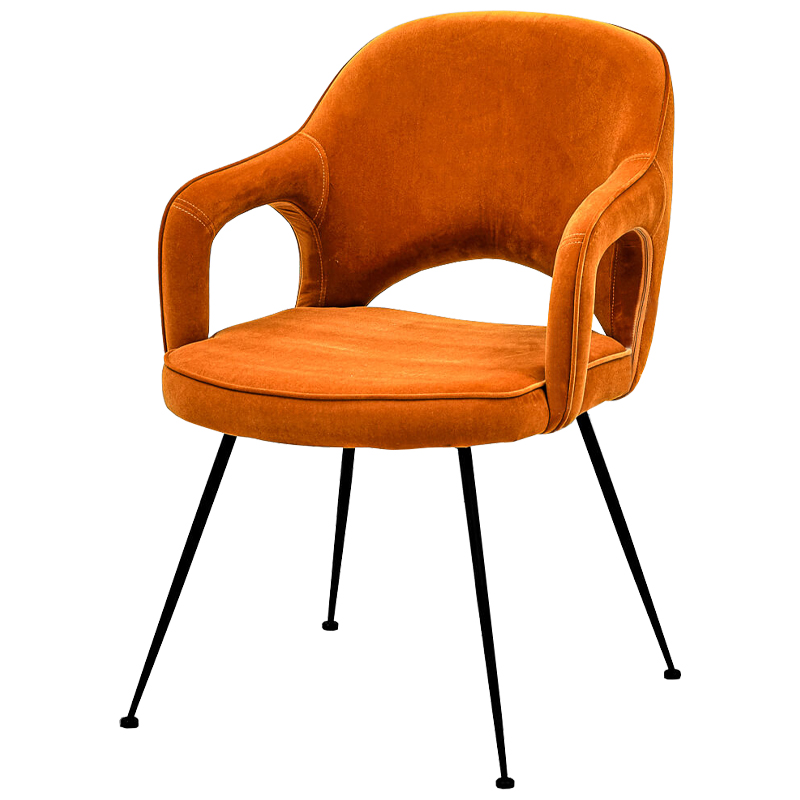 Стул Taube Stool Orange Оранжевый Черный в Новосибирске | Loft Concept 